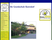 Tablet Screenshot of grundschule-barendorf.de